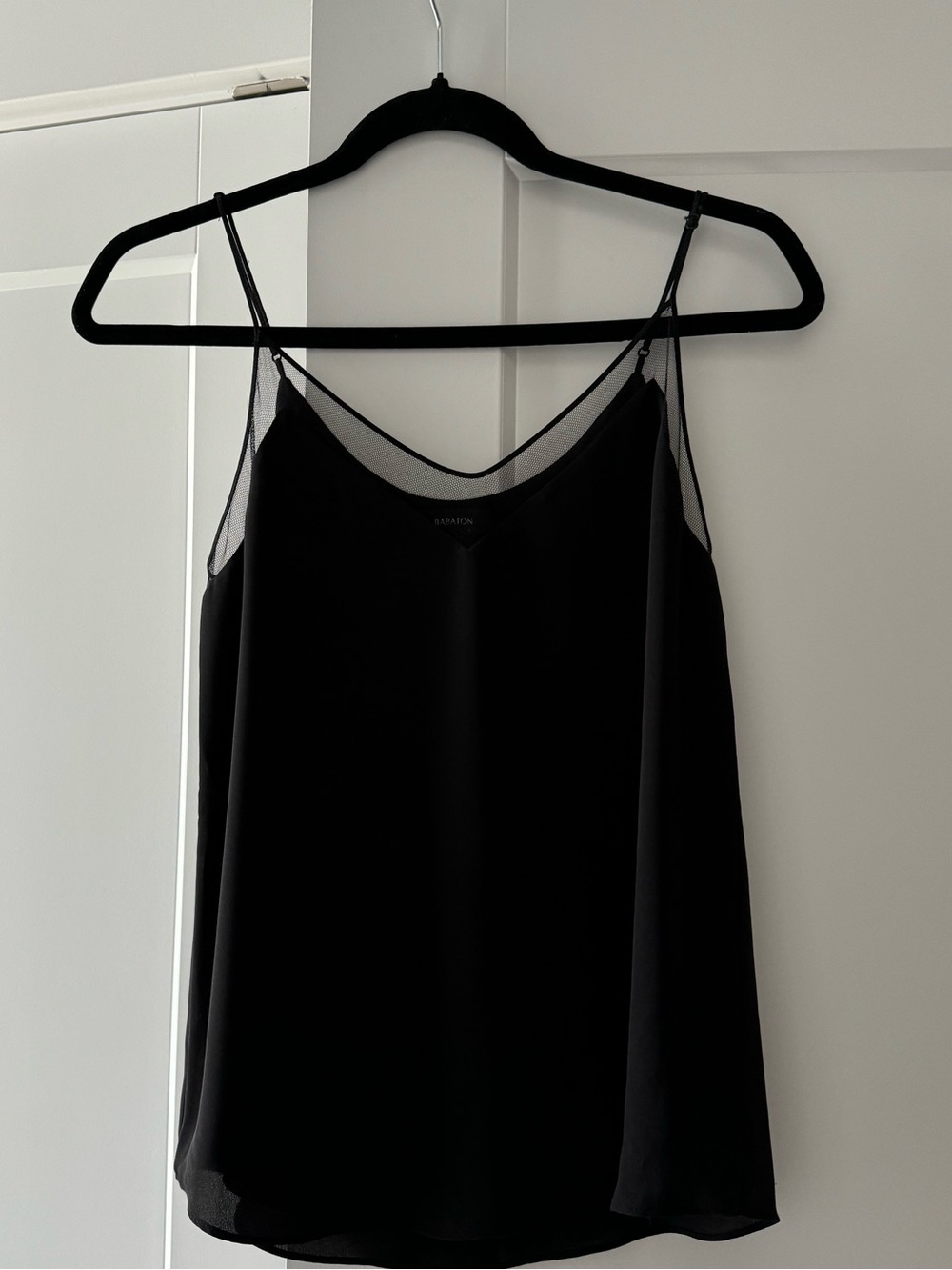 Babaton Black Mesh-Trim Cami *